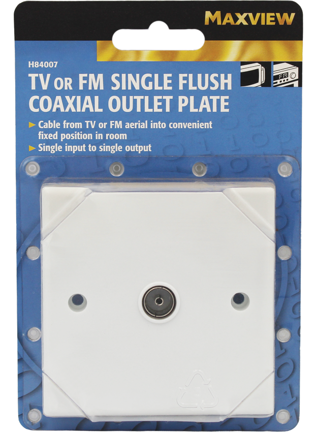 COAX OUTLET PLATE
