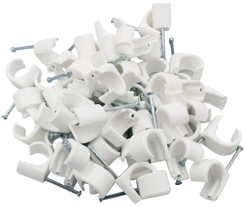 18-22MM ROUND CLIPS WHITE