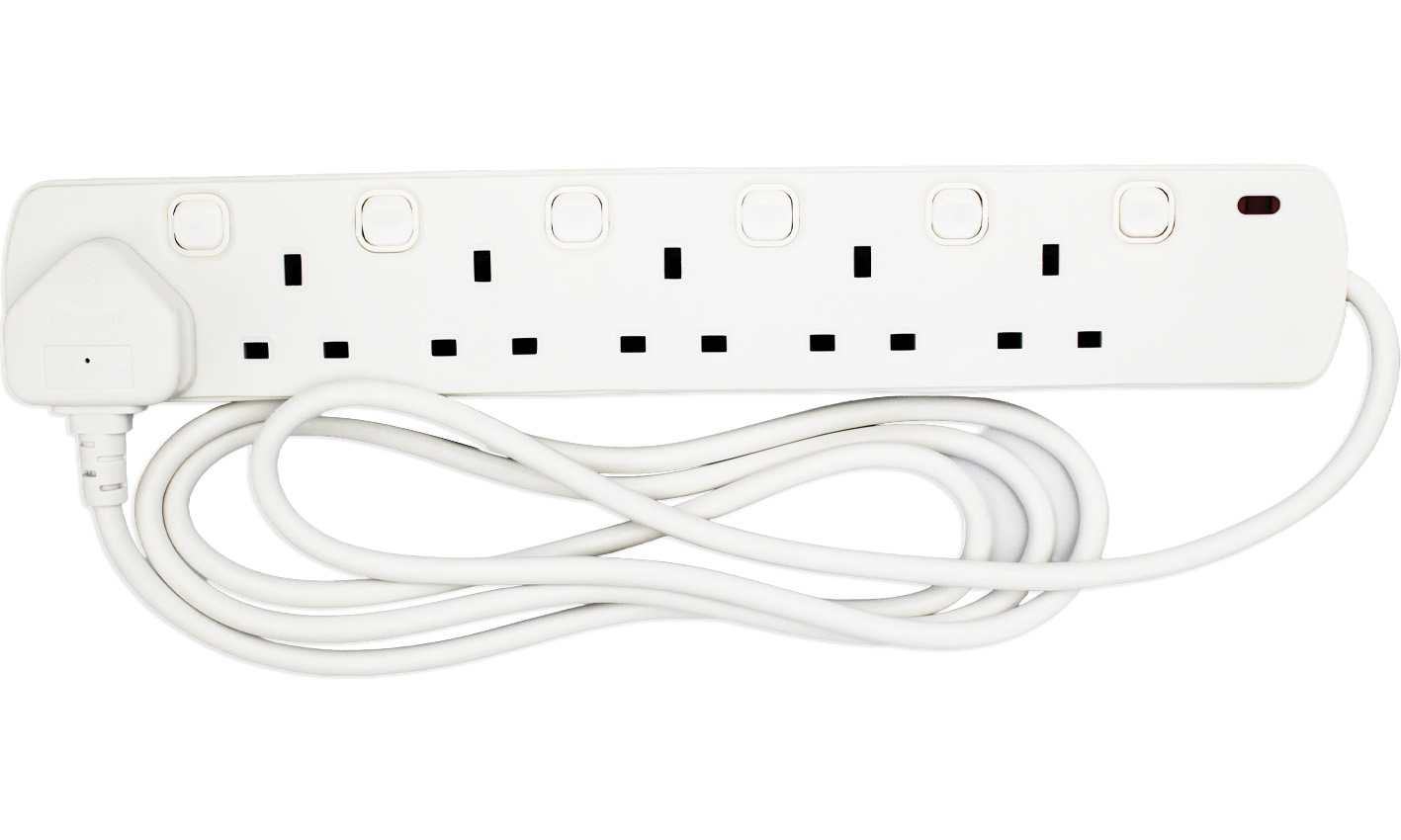6G 13A 2m Individually Switched Extension Lead